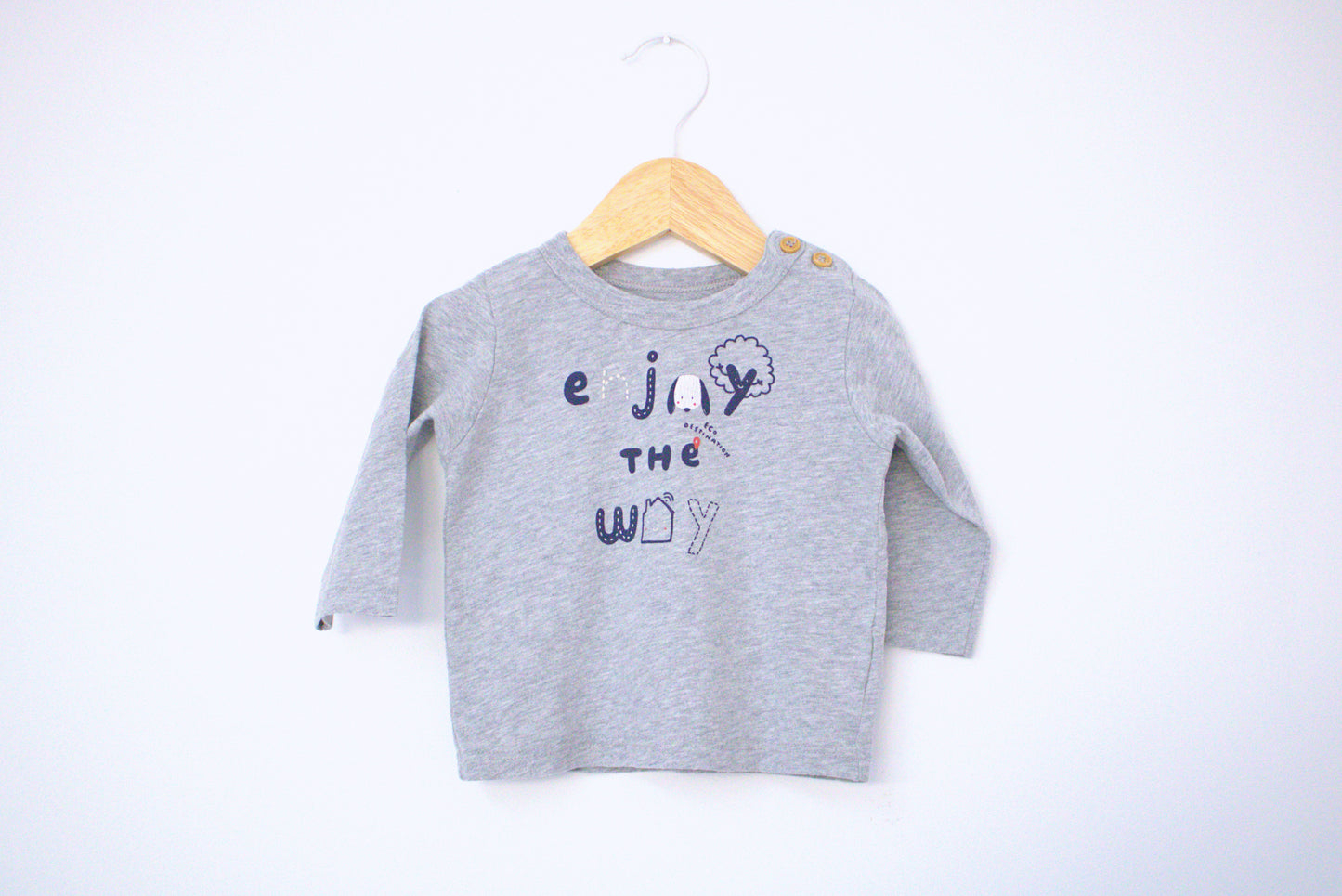 Camisola de Algodão Fina ▪️ Bebé 3 - 6 meses