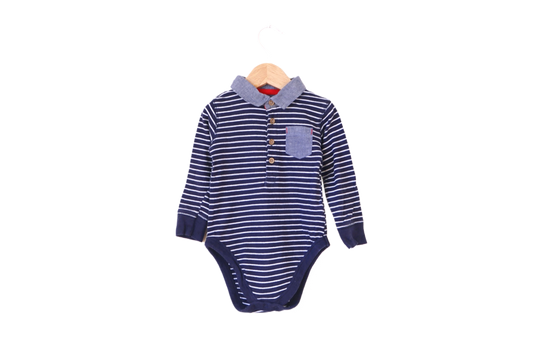 Body Polo manga comprida para Bebé Menino de 9 - 12 meses | Clobies