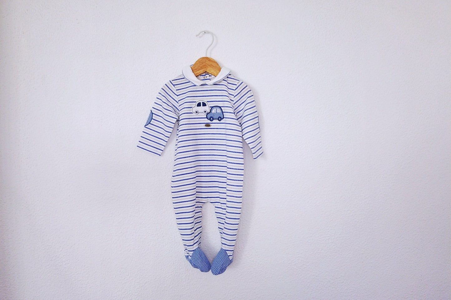 Babygrow c/ pés para Bebé Menino de 1 - 3 meses | Clobies