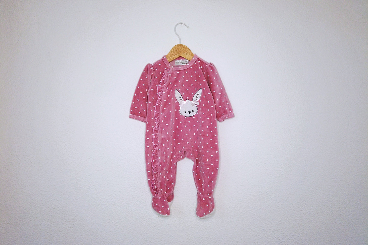 Babygrow c/ pés para Bebé Menina de 1 - 3 meses | Clobies