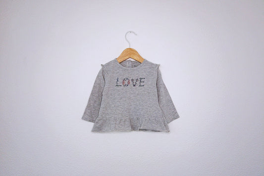 Camisola de Algodão Fina para Bebé Menina de 6 - 9 meses | Clobies