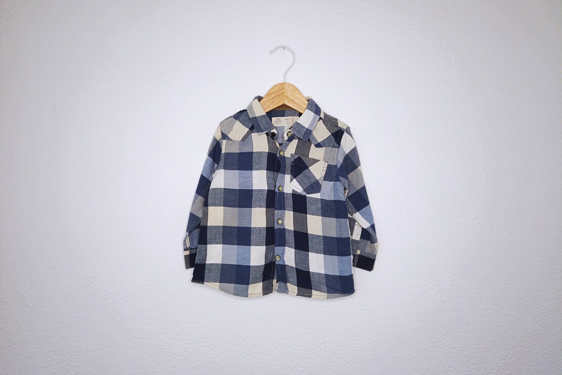 Camisa para Bebé Menino de 9 - 12 meses | Clobies