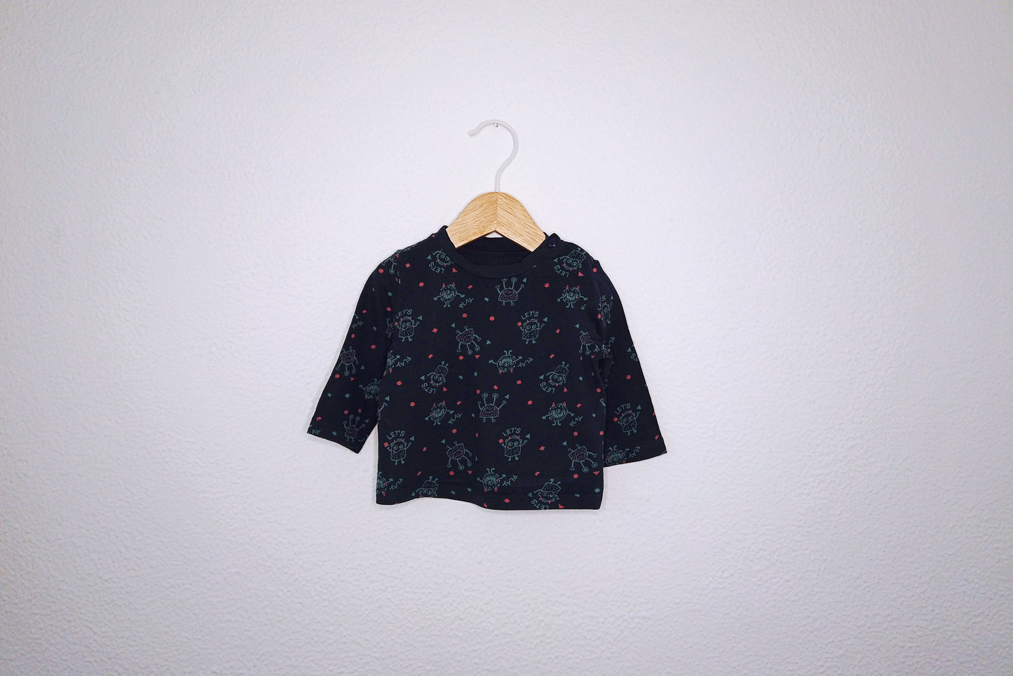 Camisola de Algodão Fina para Bebé Menino de 1 - 3 meses | Clobies