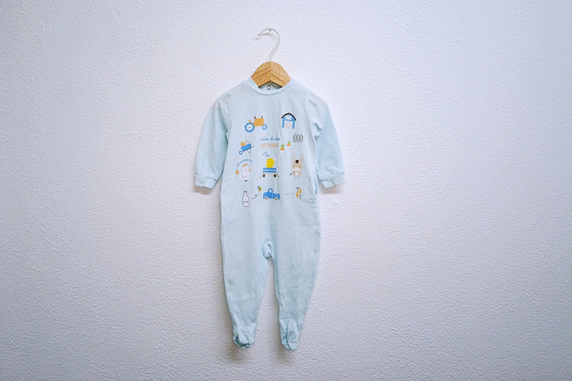 Babygrow c/ pés para Bebé Menino de 3 - 6 meses | Clobies