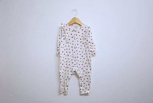 Babygrow c/ pés para Bebé Menina de 9 - 12 meses | Clobies