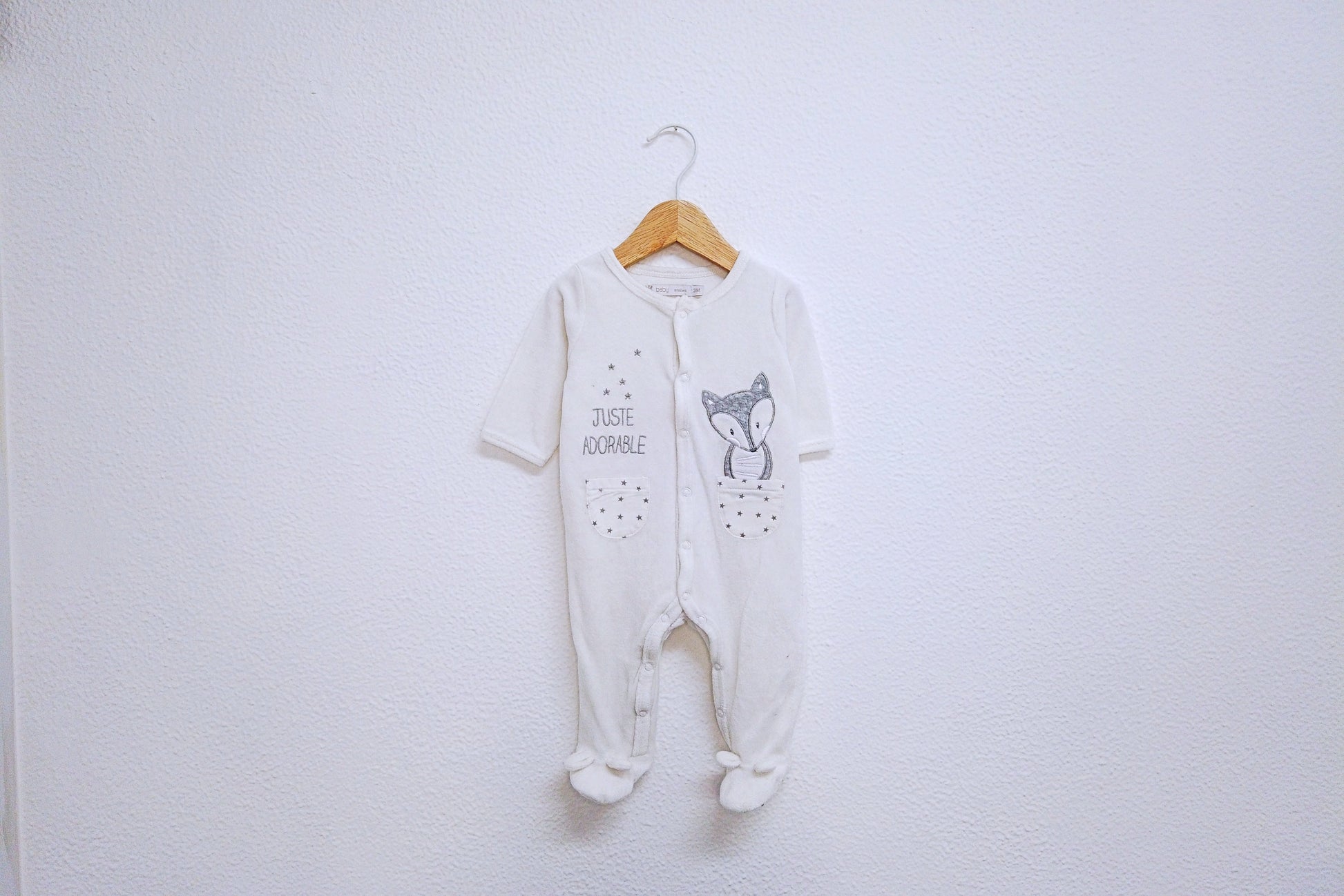 Babygrow c/ pés para Bebé Menina, Bebé Menino de 1 - 3 meses | Clobies
