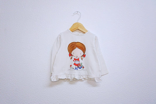 Camisola de Algodão Fina para Bebé Menina de 6 - 9 meses | Clobies