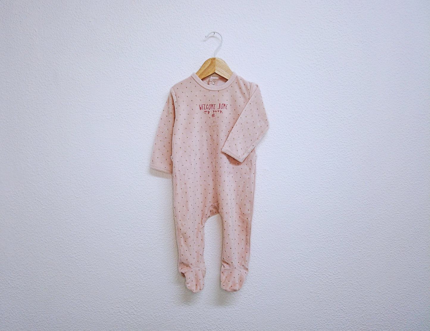 Babygrow c/ pés para Bebé Menina de 3 - 6 meses | Clobies