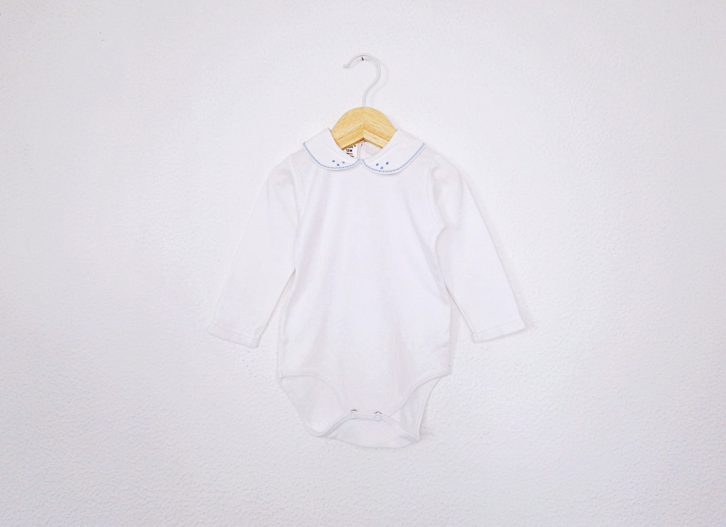 Body com gola manga comprida ▪️ Bebé 9 - 12 meses