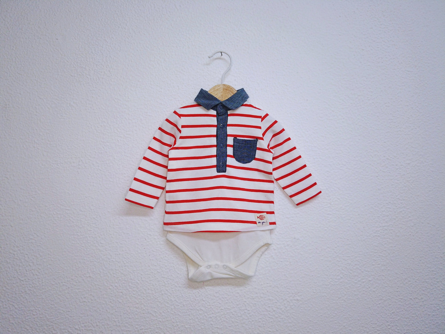 Body Polo manga comprida para Bebé Menino de 0/1 meses | Clobies