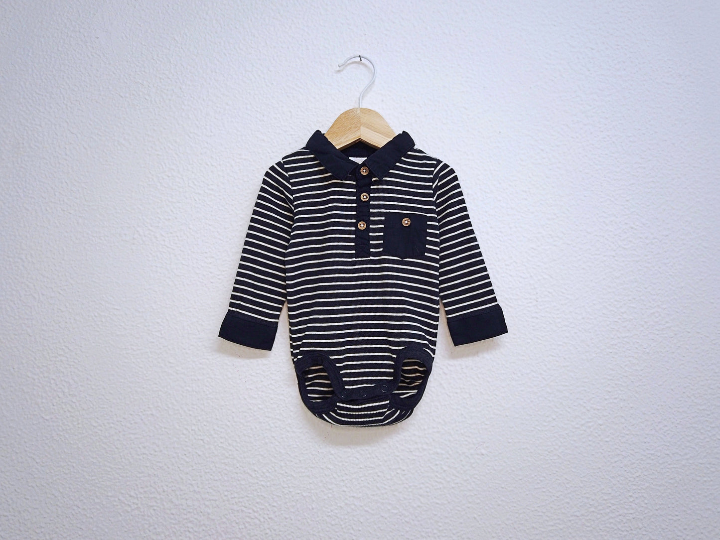 Body Polo manga comprida para Bebé Menino de 3 - 6 meses | Clobies