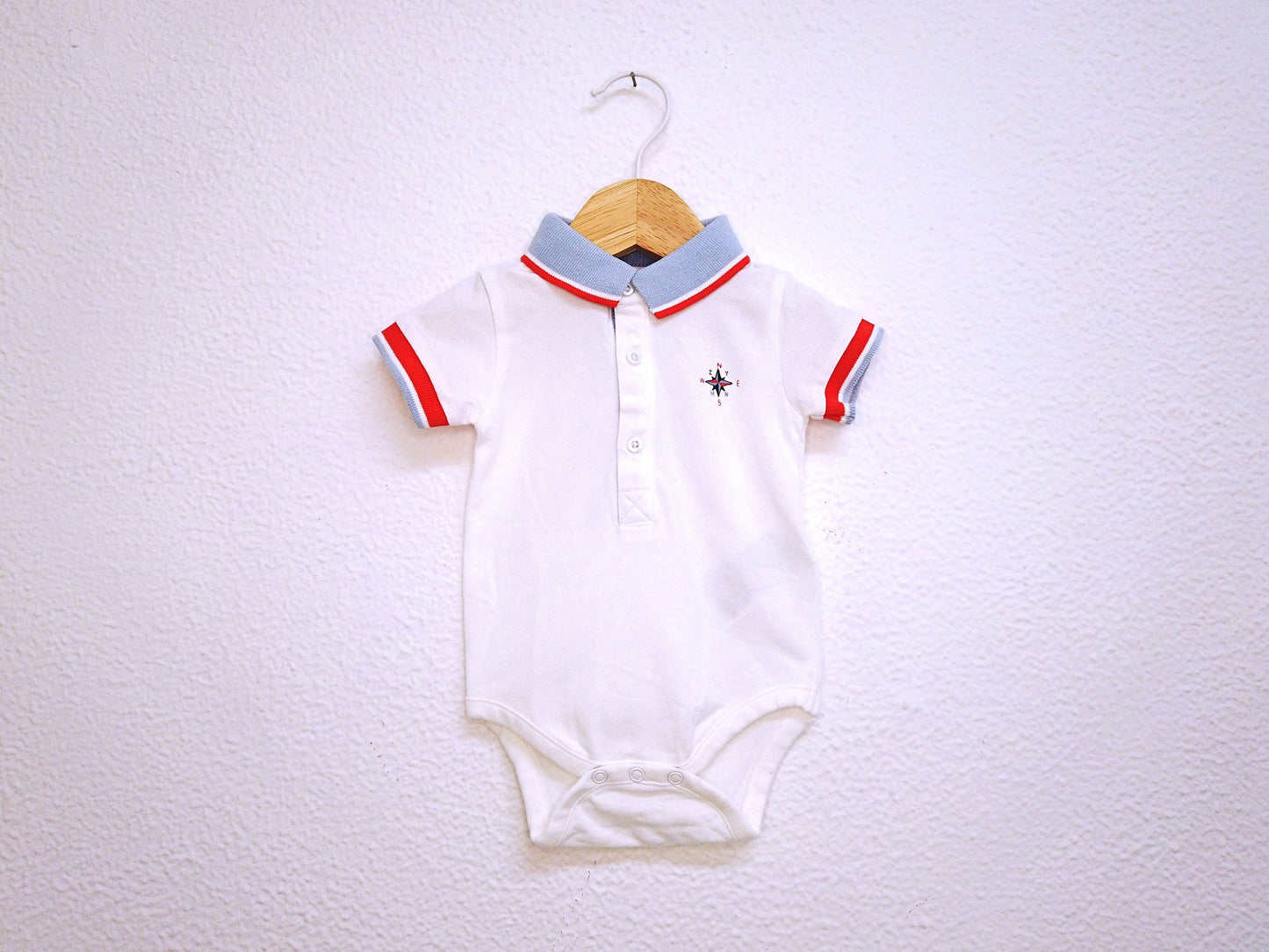 Body polo manga curta para Bebé Menino de 1 - 3 meses | Clobies