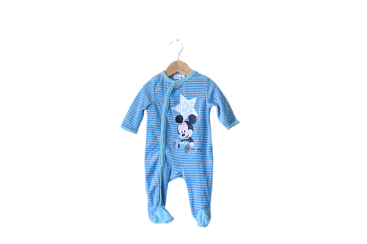 Babygrow c/ pés para Bebé Menino de 1 - 3 meses | Clobies