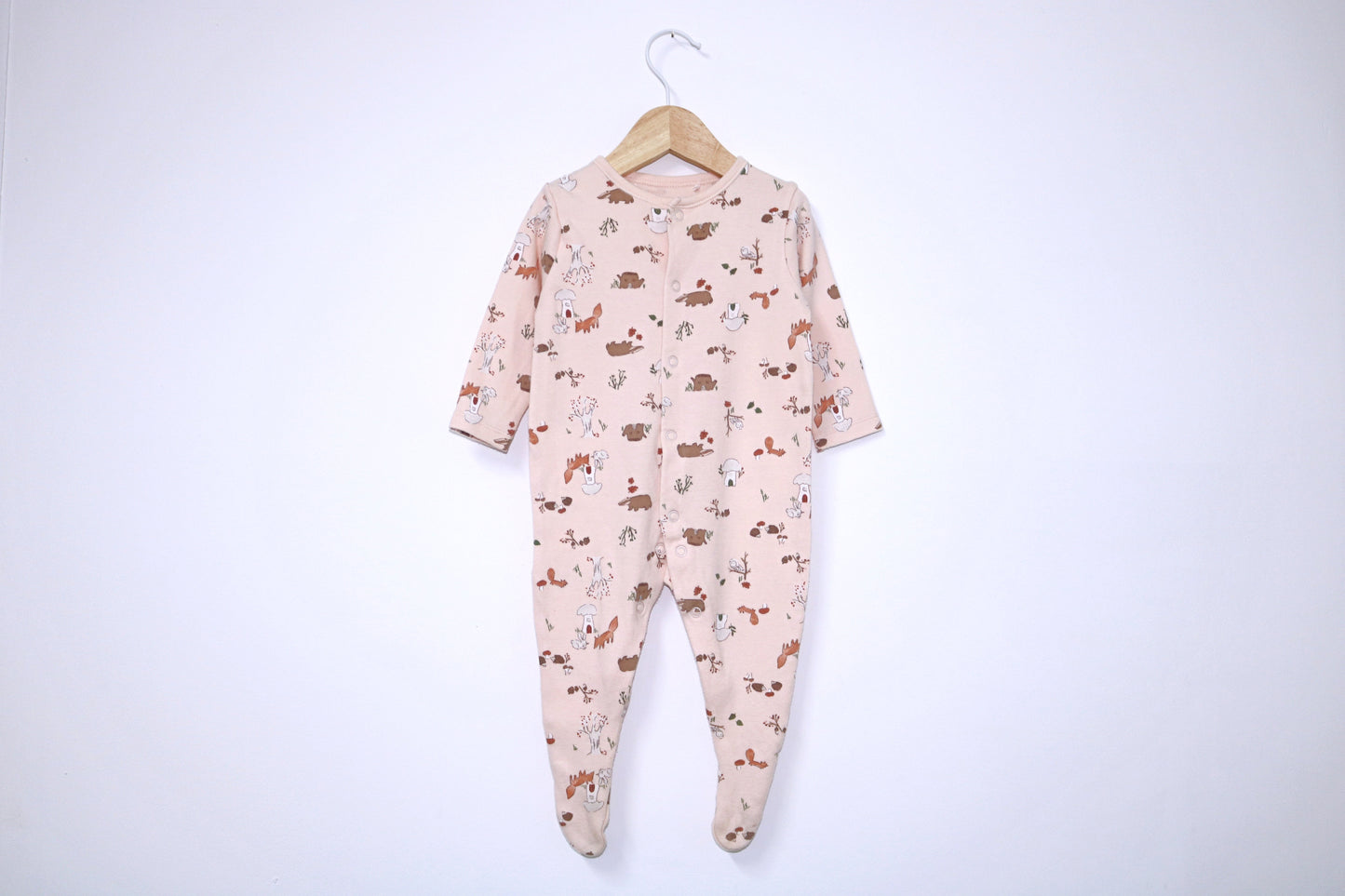 Babygrow c/ pés para Bebé Menina de 1 - 3 meses | Clobies
