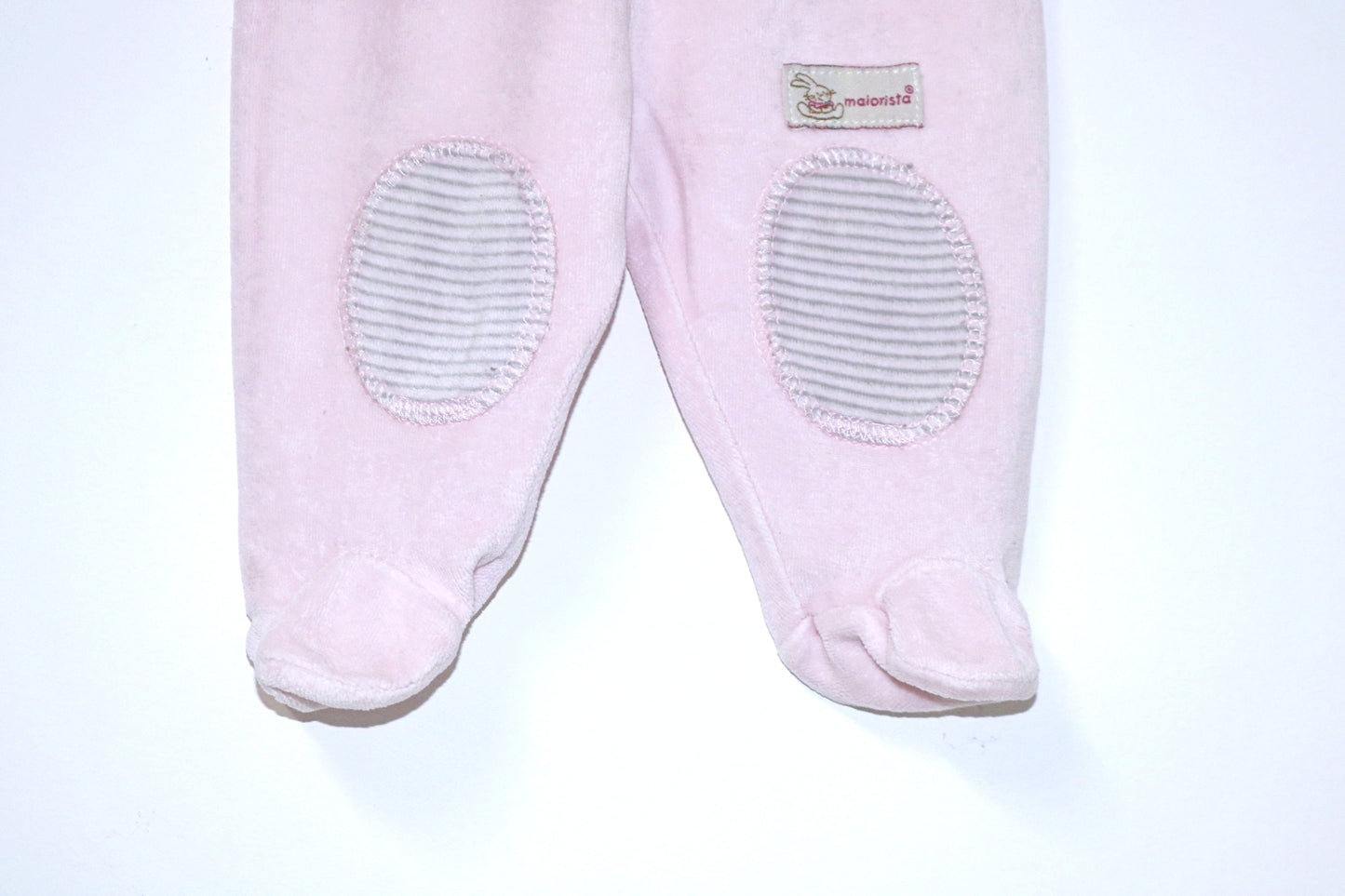 Calças c/ pés para Bebé Menina de 1 - 3 meses | Clobies
