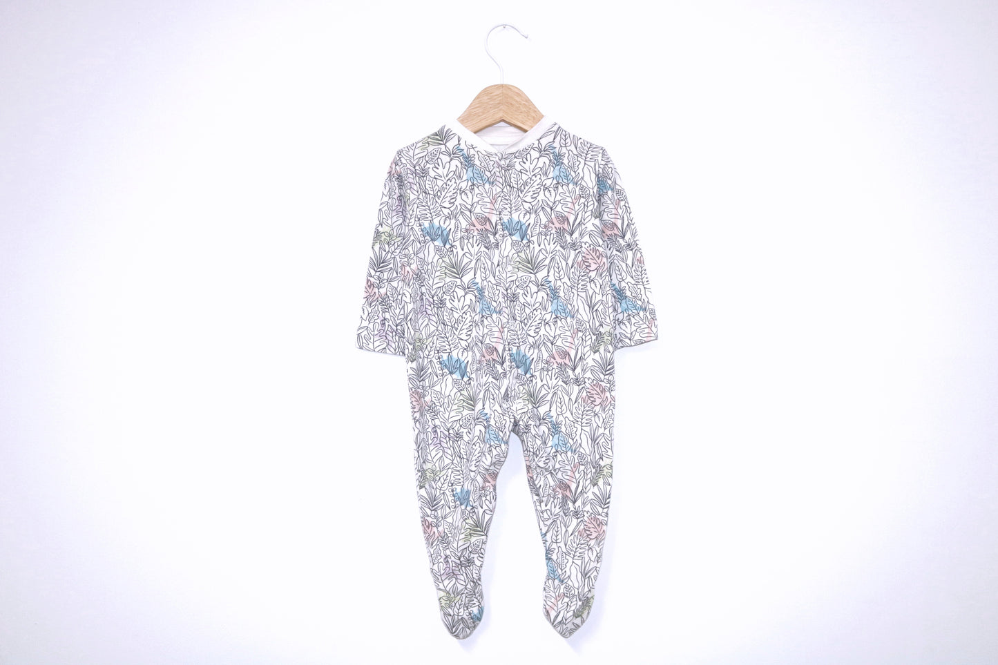 Babygrow c/ pés para Bebé Menina de 3 - 6 meses | Clobies