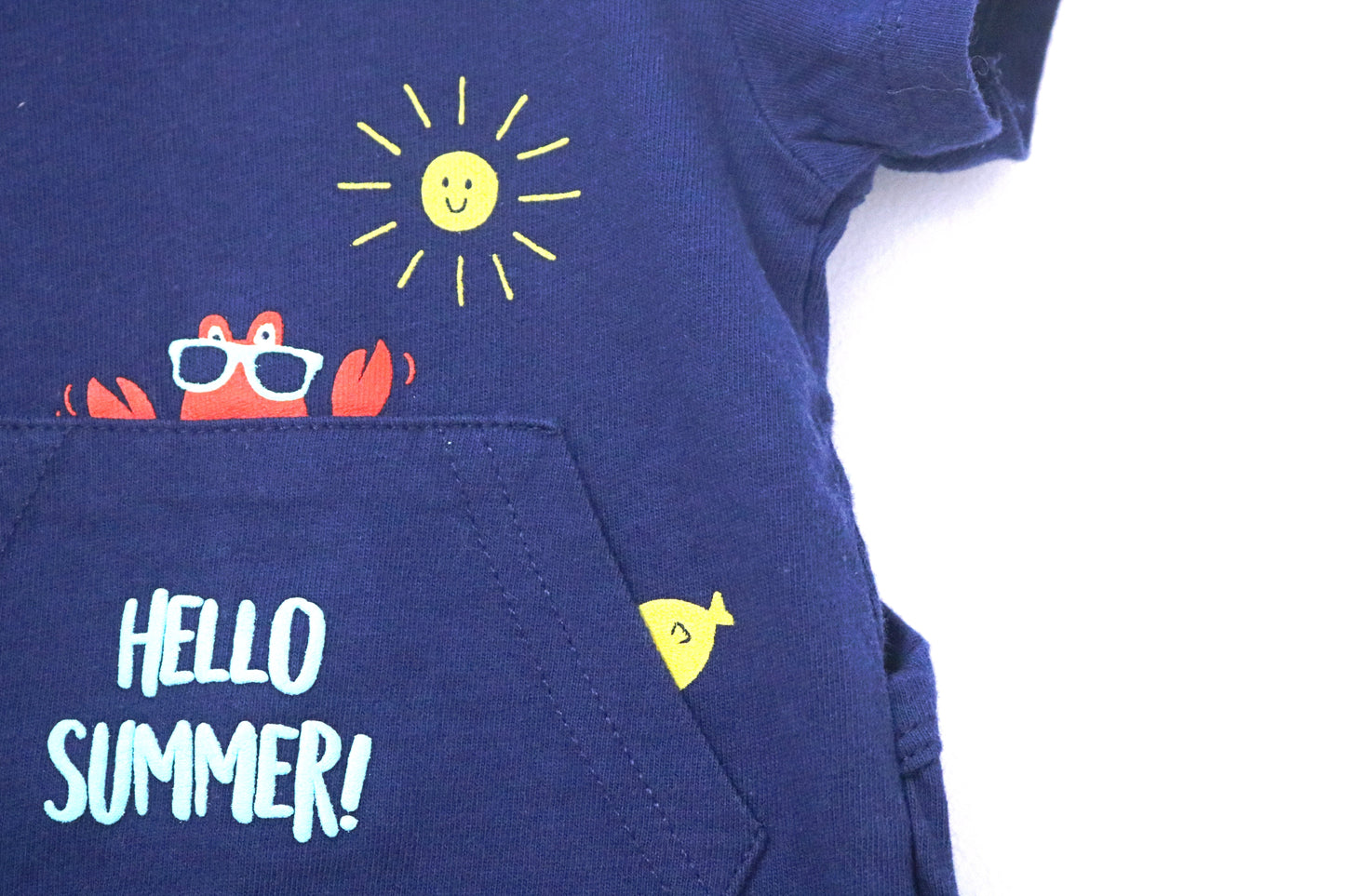 Jardineira/macacão c/calções para Bebé Menino de 0/1 meses | Clobies