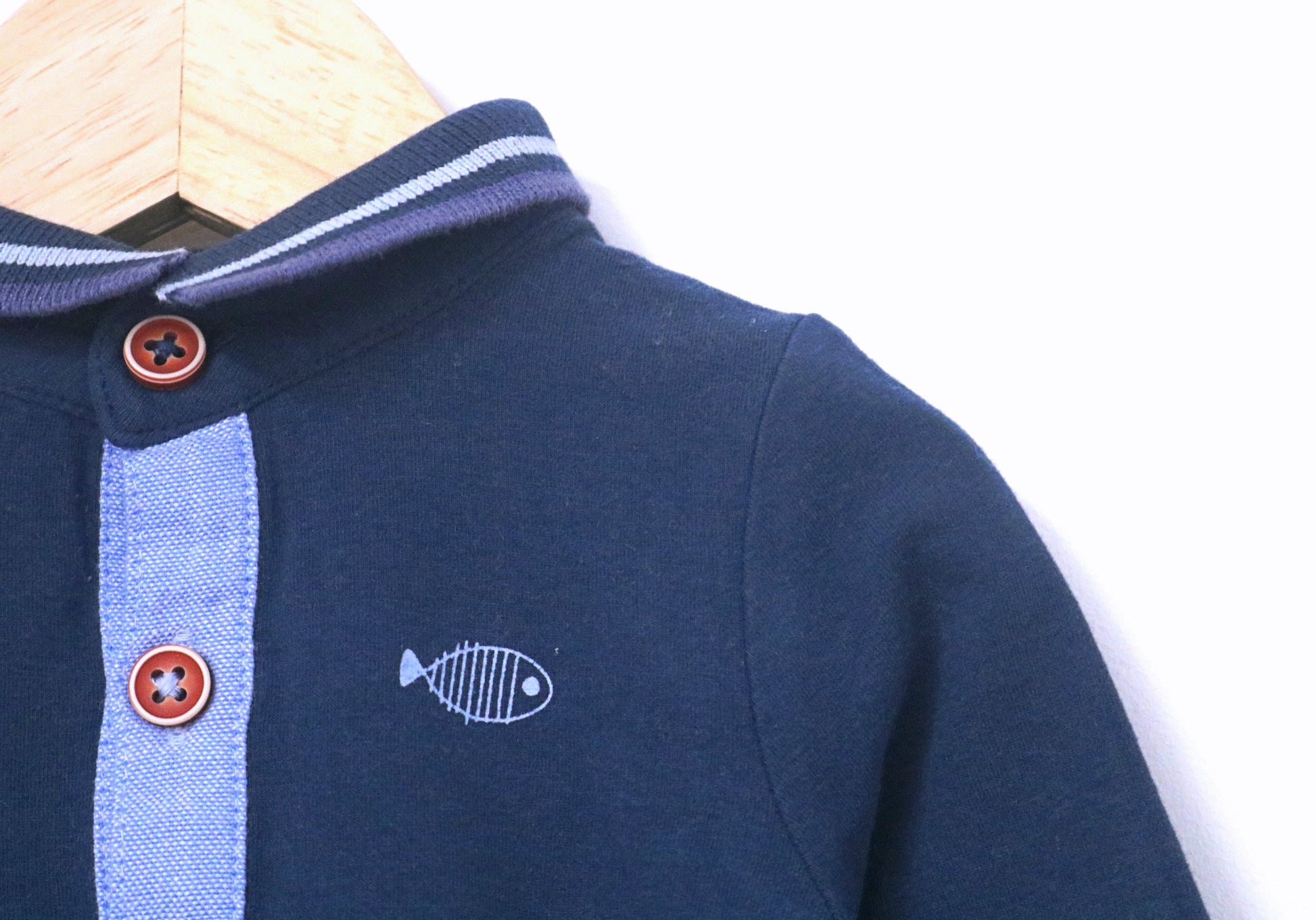 Body Polo manga comprida para Bebé Menino de 3 - 6 meses | Clobies