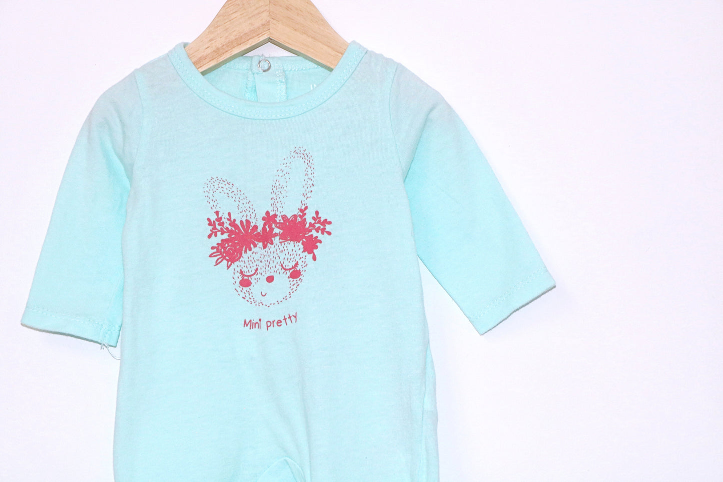 Babygrow c/ pés para Bebé Menina de 0/1 meses | Clobies