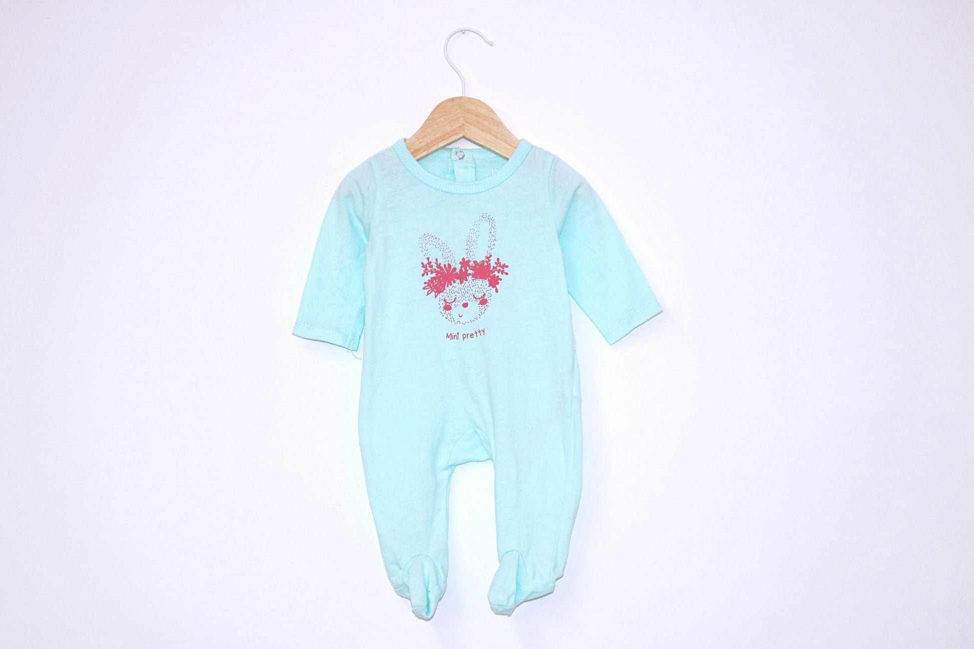 Babygrow c/ pés para Bebé Menina de 0/1 meses | Clobies