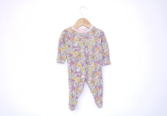 Babygrow c/ pés para Bebé Menina de 0/1 meses | Clobies