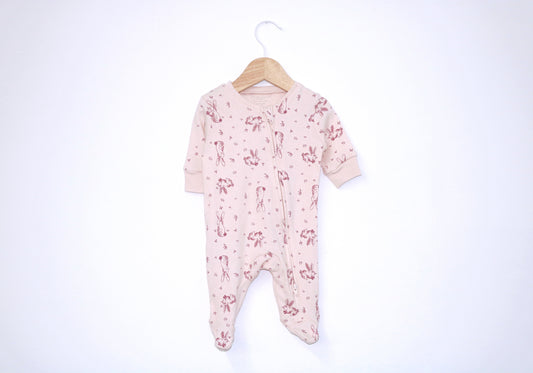 Babygrow c/ pés para Bebé Menina de 0 meses | Clobies
