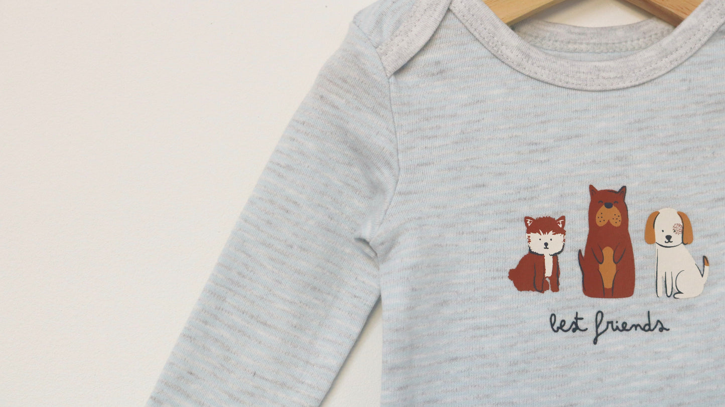Body manga comprida para Bebé Menina, Bebé Menino de 3 - 6 meses | Clobies