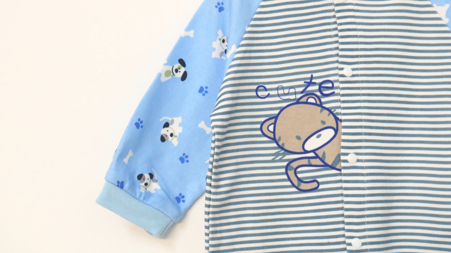 Babygrow s/pés para Bebé Menino de 3 - 6 meses | Clobies