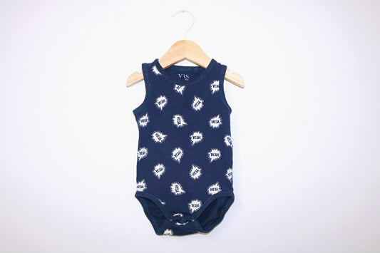 Body manga à cava para Bebé Menino de 6 - 9 meses | Clobies