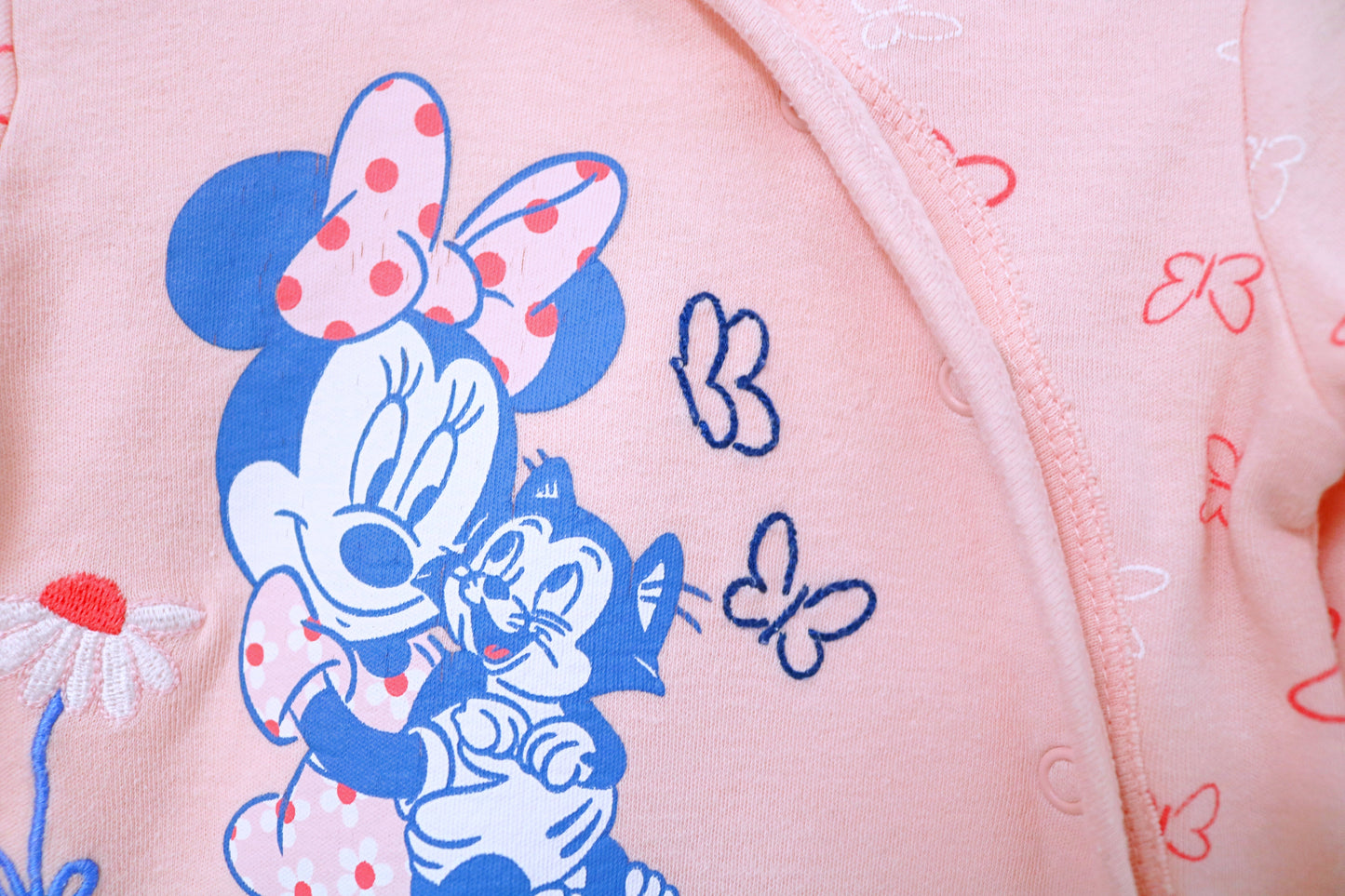 Babygrow c/ pés para Bebé Menina de 0/1 meses | Clobies
