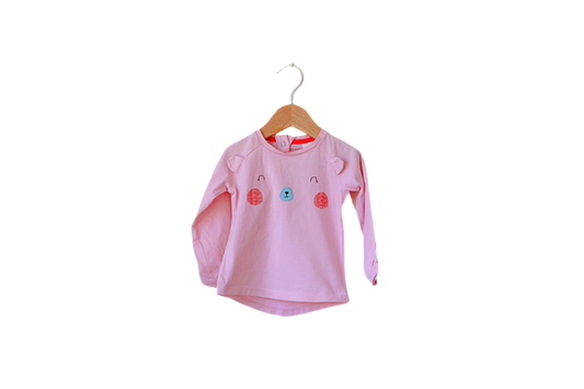 Camisola de Algodão Fina para Bebé Menina de 6 - 9 meses | Clobies