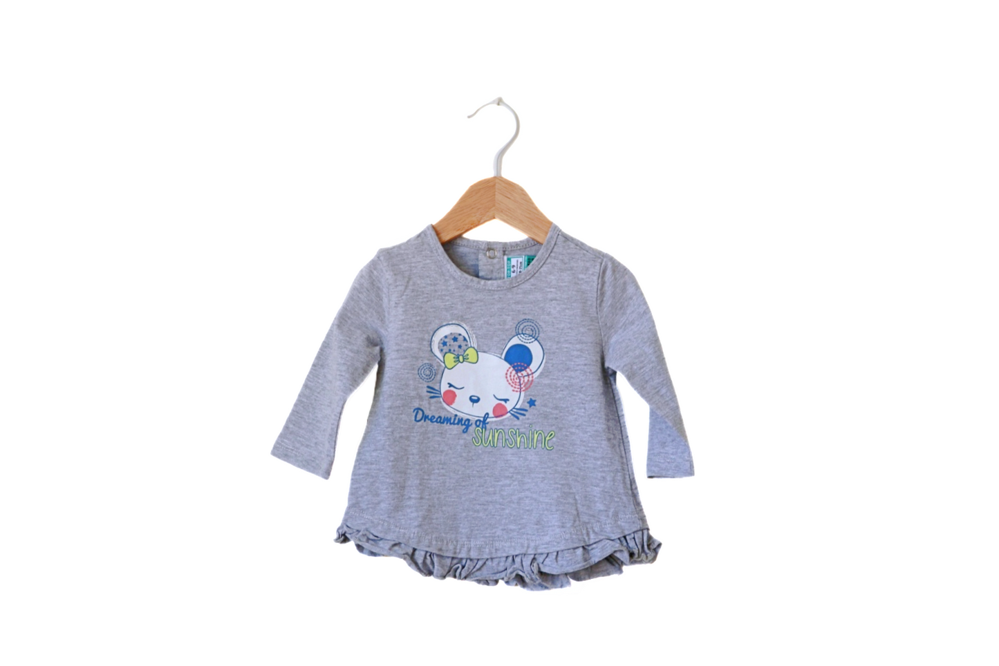 Camisola de Algodão Fina para Bebé Menina de 6 - 9 meses | Clobies