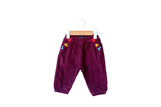 Calças Bombazine para Bebé Menina de 6 - 9 meses | Clobies