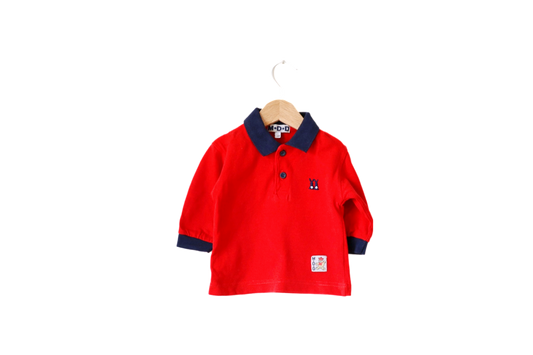 Camisola Polo para Bebé Menino de 6 - 9 meses | Clobies