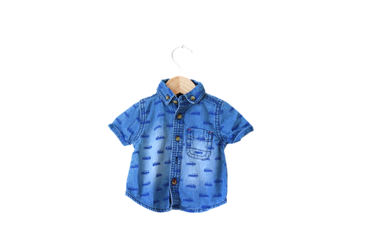Camisa para Bebé Menino de 1 - 3 meses | Clobies