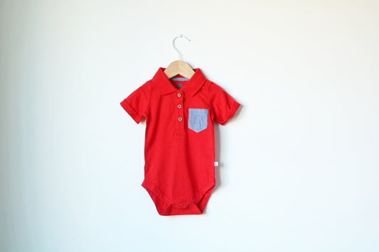 Short sleeve polo body ▪️ Baby 3 - 6 months
