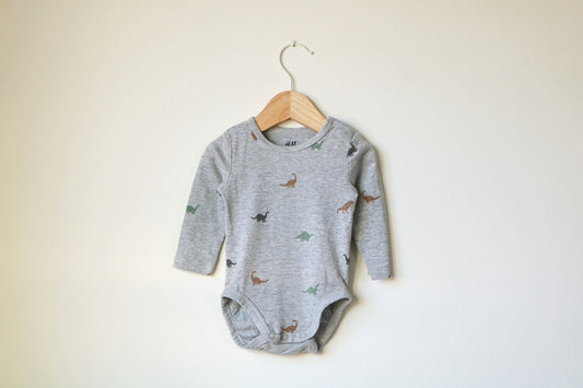 Body manga comprida para Bebé Menino de 1 - 3 meses | Clobies