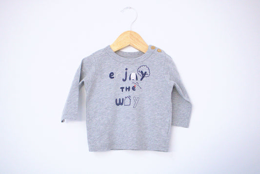 Camisola de Algodão Fina ▪️ Bebé 3 - 6 meses