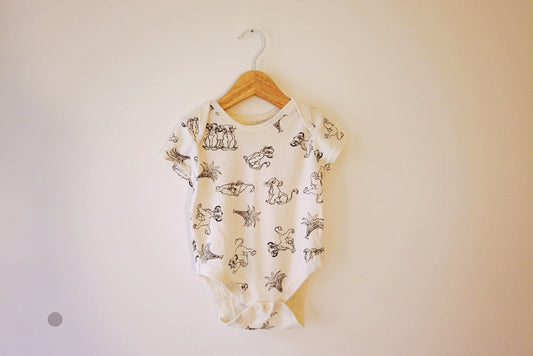 Body manga curta para Bebé Menina, Bebé Menino de 6 - 9 meses | Clobies