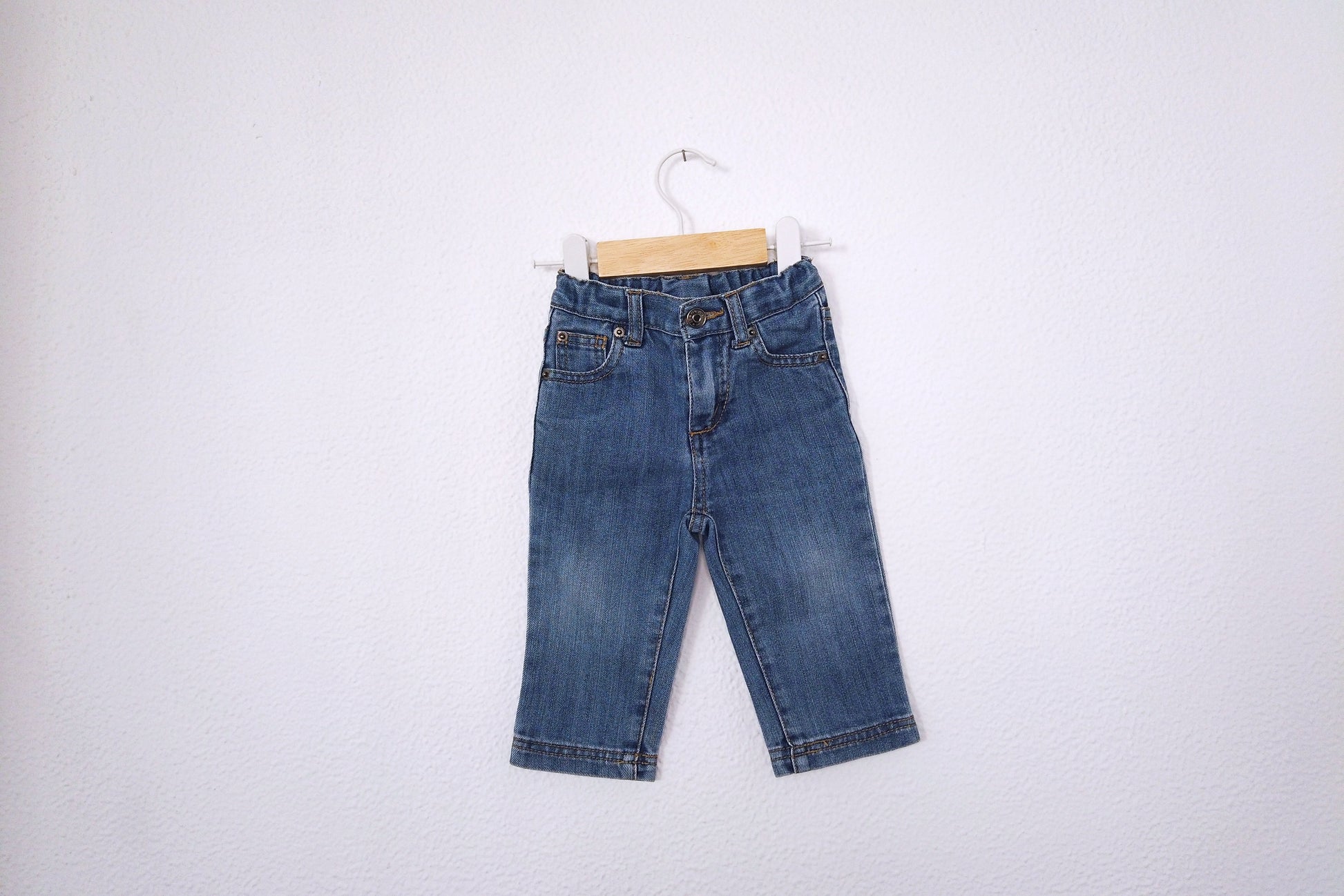 Calças de ganga (jeans) para Bebé Menina, Bebé Menino de 9 - 12 meses | Clobies