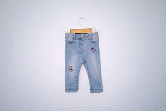 Calças de ganga (jeans) para Bebé Menina de 3 - 6 meses | Clobies