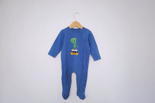 Babygrow c/ pés para Bebé Menino de 3 - 6 meses | Clobies