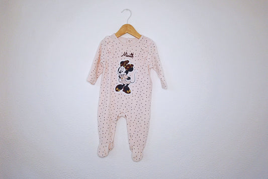 Babygrow c/ pés para Bebé Menina de 3 - 6 meses | Clobies