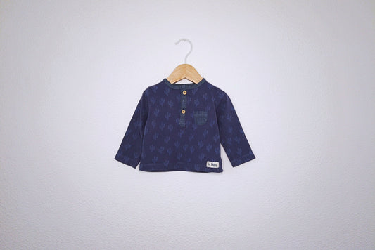 Camisola de Algodão Fina para Bebé Menino de 1 - 3 meses | Clobies