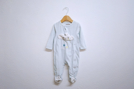 Babygrow c/ pés para Bebé Menino de 3 - 6 meses | Clobies