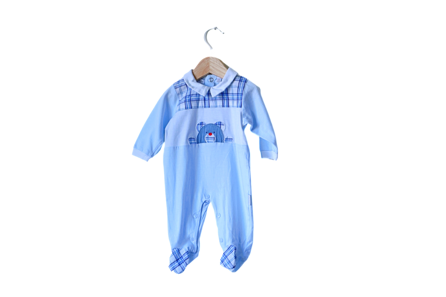 Babygrow c/ pés para Bebé Menino de 1 - 3 meses | Clobies