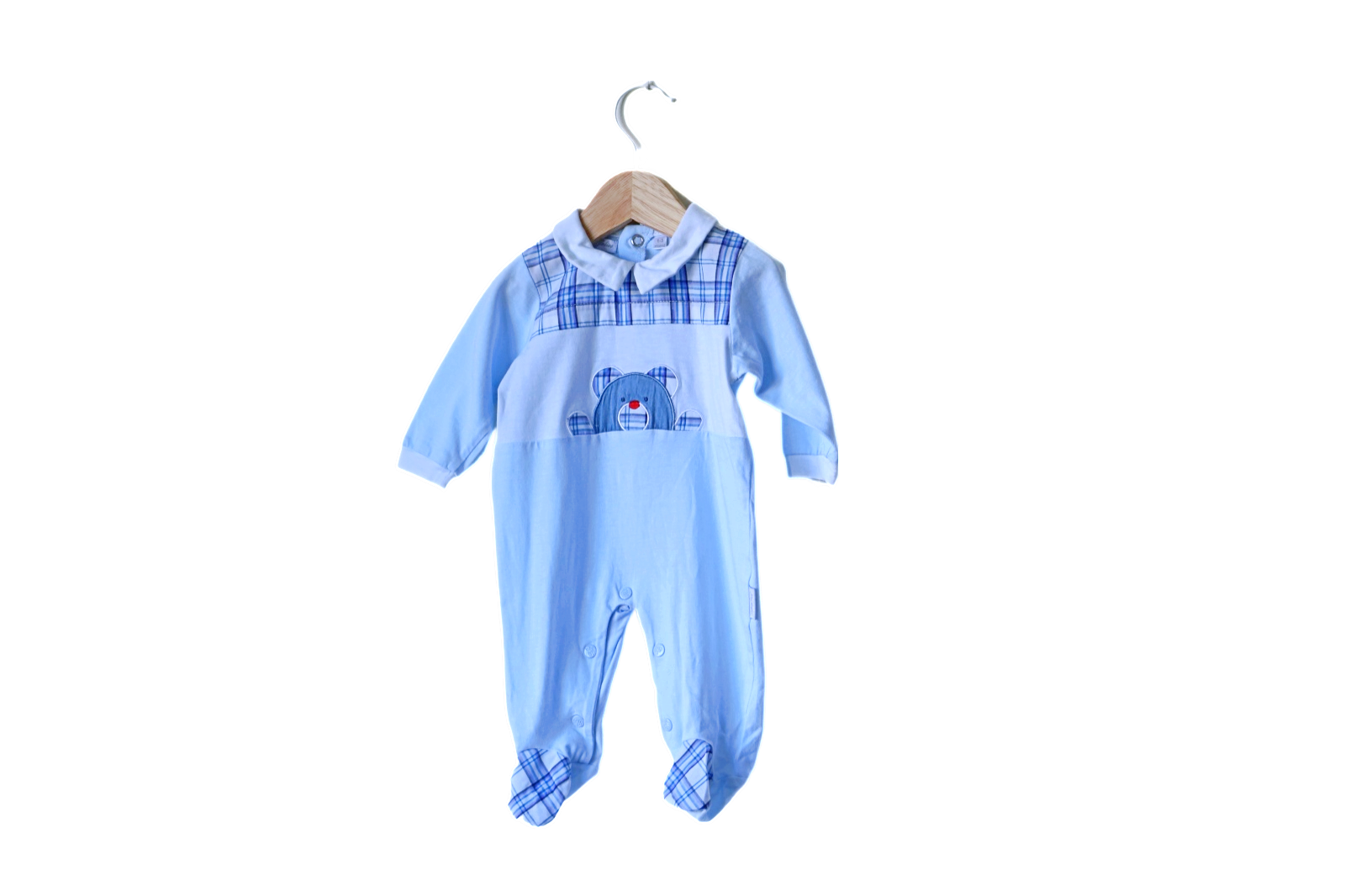 Babygrow c/ pés para Bebé Menino de 1 - 3 meses | Clobies