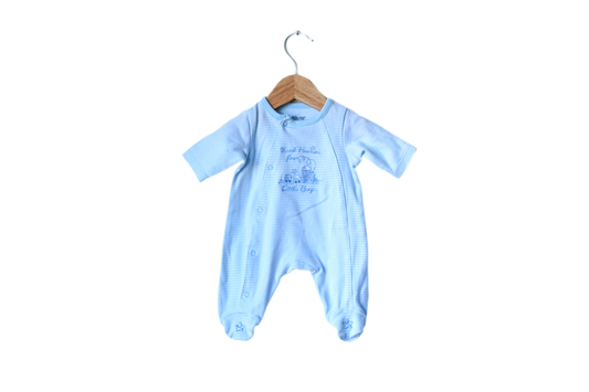 Babygrow c/ pés para Bebé Menino de 0 meses | Clobies