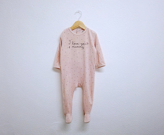 Babygrow c/ pés para Bebé Menina de 12 - 18 meses | Clobies