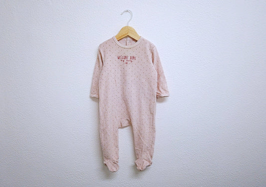 Babygrow c/ pés para Bebé Menina de 9 - 12 meses | Clobies